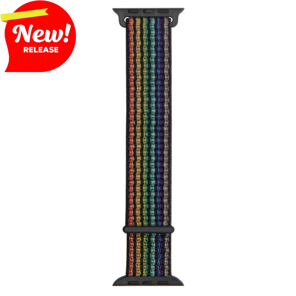 

Velcro Strap For Apple Watch Band 44mm 40mm 49mm 45mm 41mm 38mm Skin-friendly Nylon Sport Band for iWatch Series 9 8 7 6 5 4 3