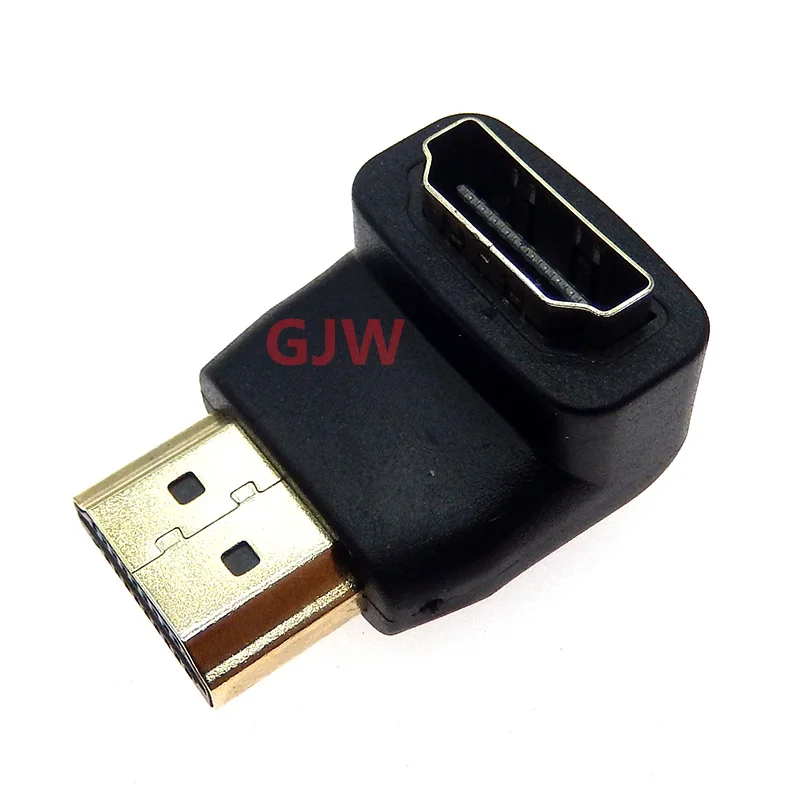 1PCS Gold Plated HDMI Adapter 90 Degree Right Angle Micro Mini HDMI Male To Female Plug for HDTV 1080P Cable Extension