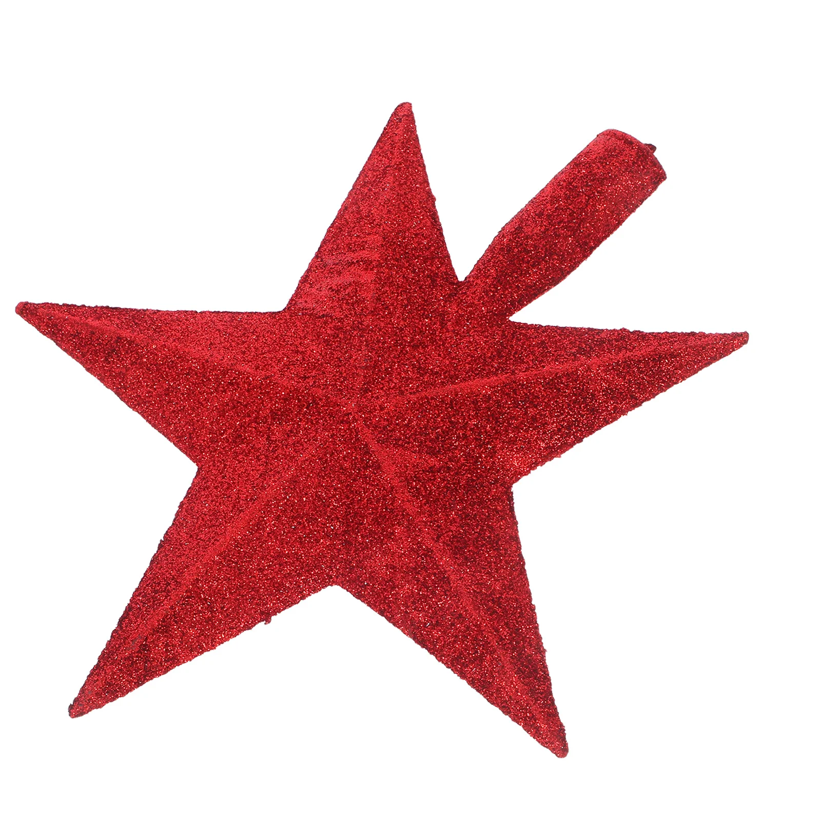 

20x20x4cm Red Tree Top Star Christmas Five-Pointed Pendant Ornament Holiday Decoration for Christmas Tree and Office Use