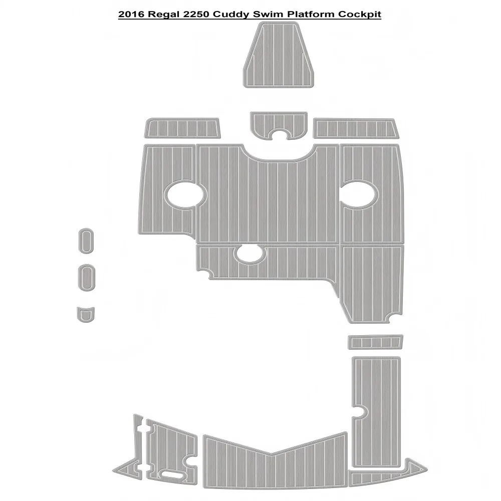 

2016 Re-gal 2250 Cuddy Swim Platform Cockpit Pad Boat EVA Foam Faux Teak Floor Mat SeaDek Gatorstep Style Self Adhesive dsn9f6jf