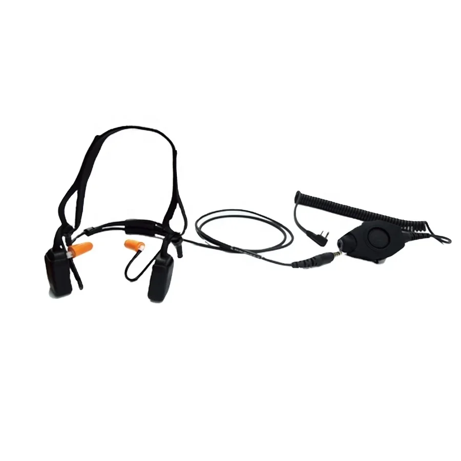 STP8000 IP68 cheek bone conduction walkie talkie headset for Sepura