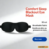 Breathable 3D Adjustable Sleep Mask – Blocks Light, Allows Air Circulation for Eyes, Unisex Comfort Fit 2
