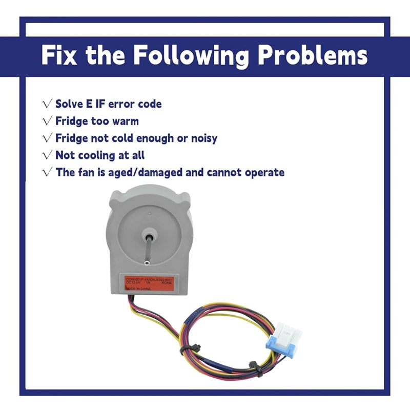 EAU 63923601   Мотор вентилятора конденсатора холодильника для холодильника Haier, замена LFXS26596S PS 12383669   EAP 12383669   DC 12В