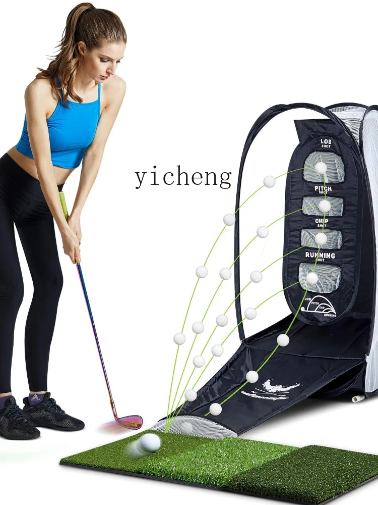 Yy Golf Swing Trainer Wedge Foldable with Golf Mat Ball Delivery