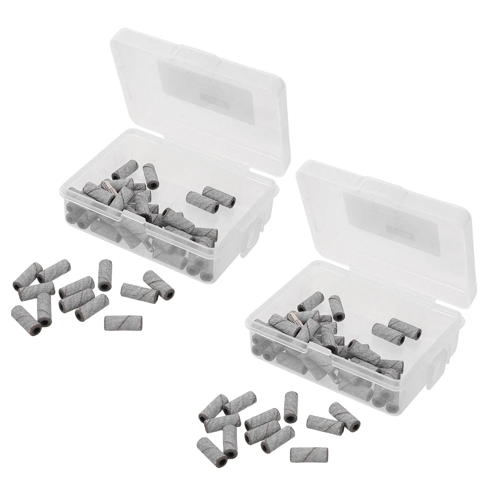 200Pcs Nail Sanding Bands Grit 240 Precision Bearing Shaft Stable Electric Nail Drill Bits for Manicure Polishing Tools