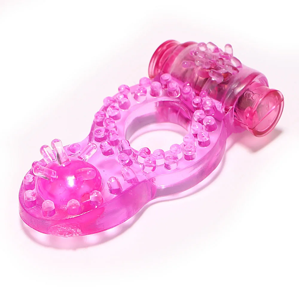 Penis Ring Vibrator Strong Penis Erect Cock Ring Crystal Butterfly Vibrating Rings Enhance Sex Ability Product Sex Toys For Men