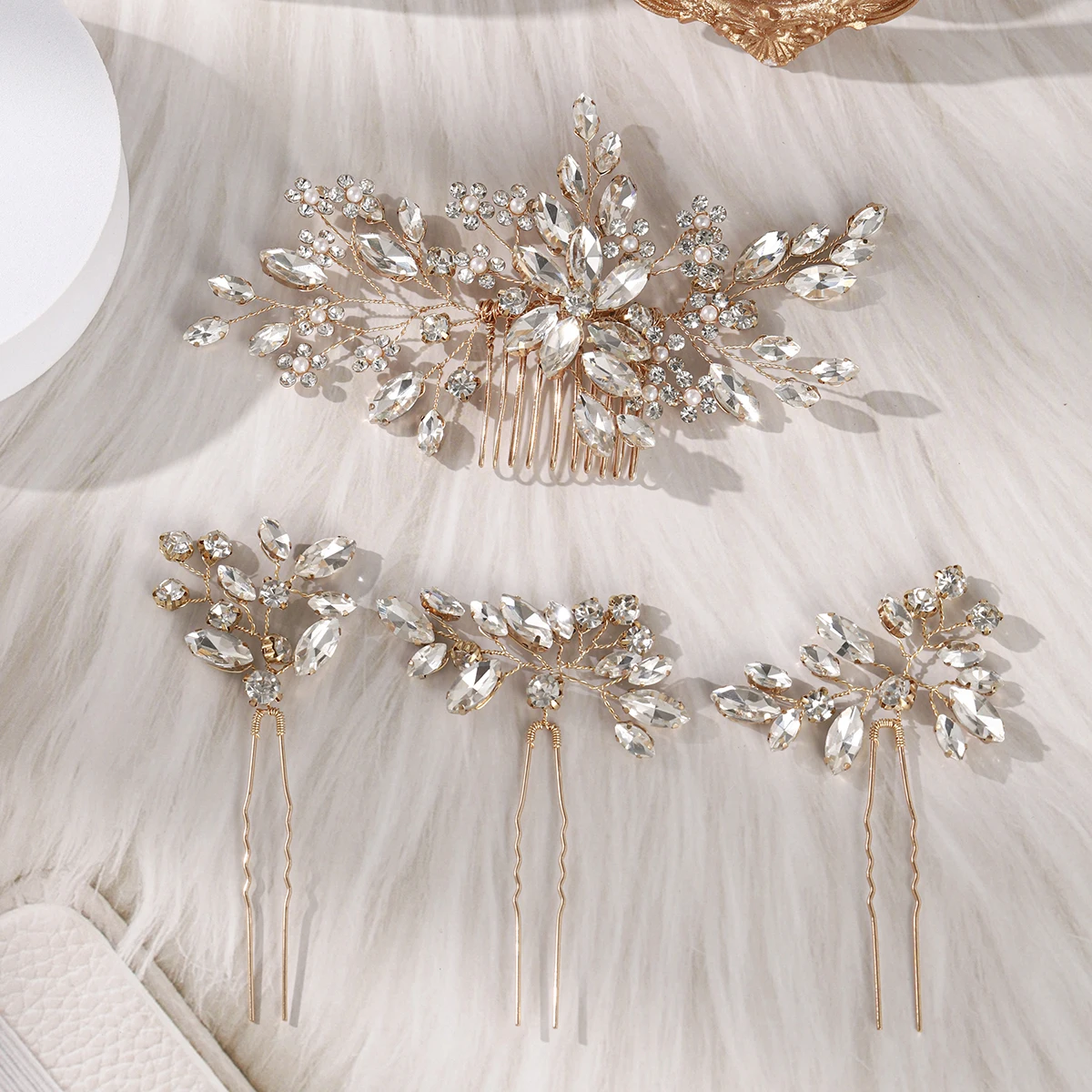 4pk-flor-de-cristal-dourado-noiva-casamento-pentes-e-alfinetes-conjunto-classico-strass-folha-grampo-de-cabelo-presentes-da-dama-de-honra