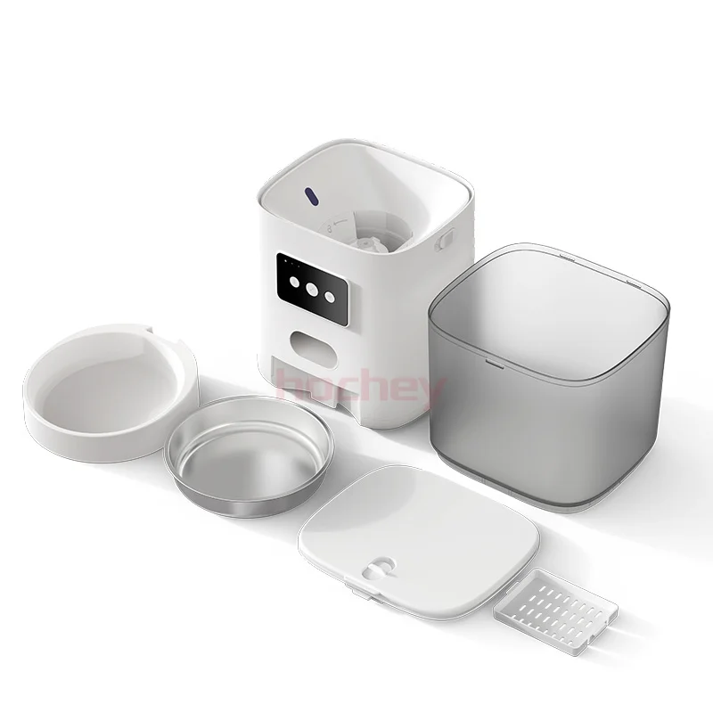 MT الطبية واي فاي الحيوانات الأليفة التلقائي المغذية شفافة مرتفعة 304 الفولاذ المقاوم للصدأ وعاء الحيوانات الأليفة المنتجات أغذية القطط التلقائي تغذية الحيوانات الأليفة