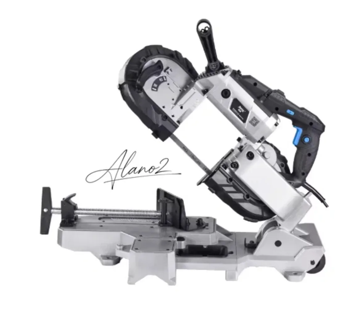 1100W Portable Metal Cutting Saw Spark Free Band Saw Variable Speed ​​Handheld Automatic Disc Cutter for Metal Wood