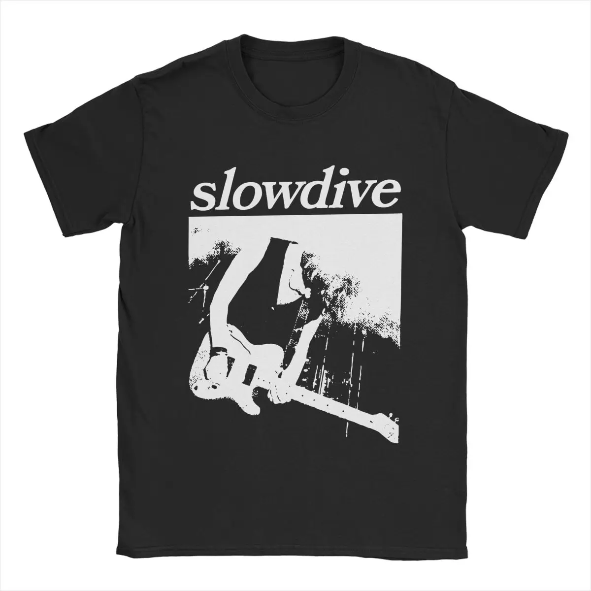 Slowdive Dreampop Men T Shirts Band Music Novelty Tees Short Sleeve Crewneck T-Shirt Pure Cotton Summer Tops