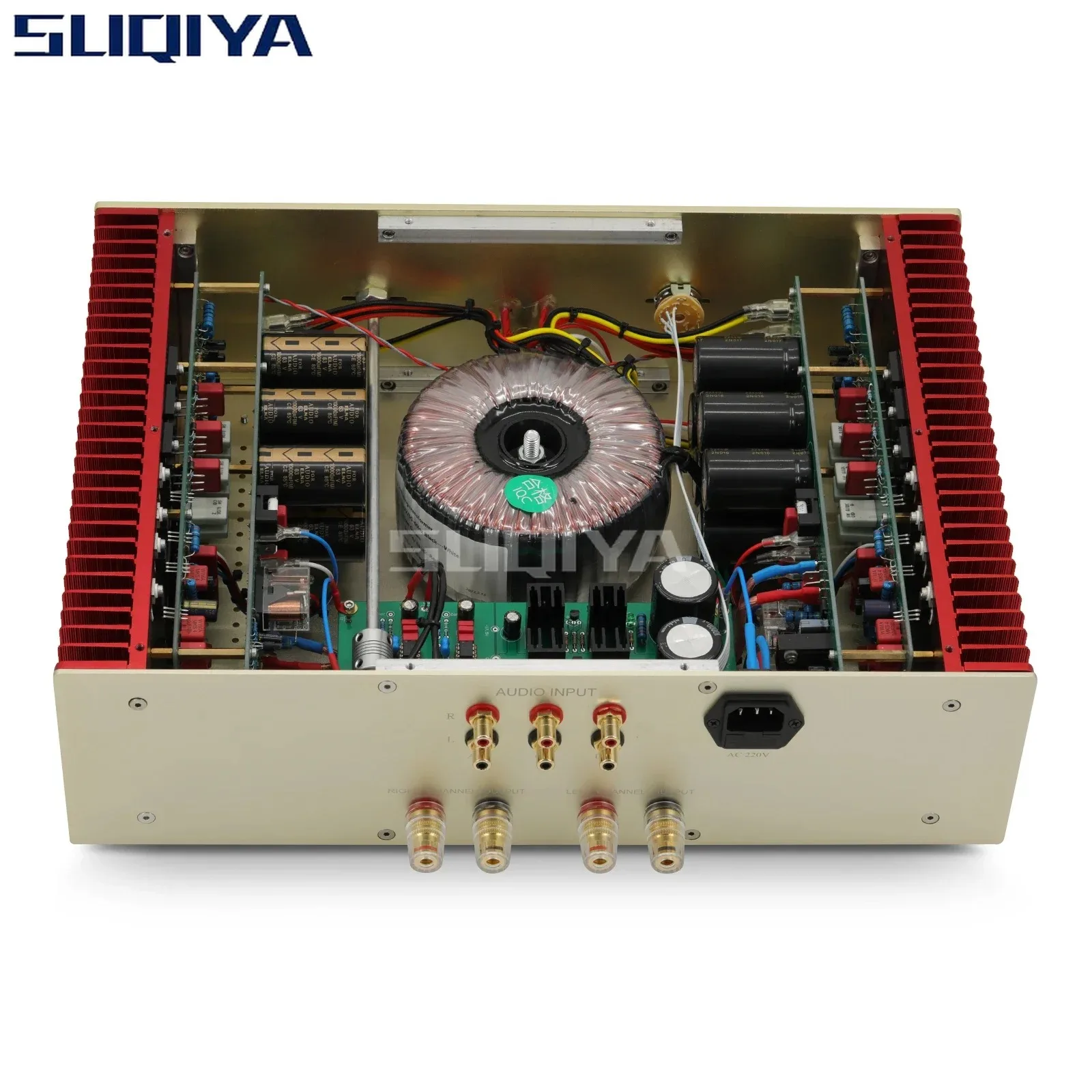 SUQIYA-240w*2 1:1 Copy DarTZeel 108 Line Power Amplifier MBL PreAmplifier OPA604 High Power Combined HIFI Audio Amplifier