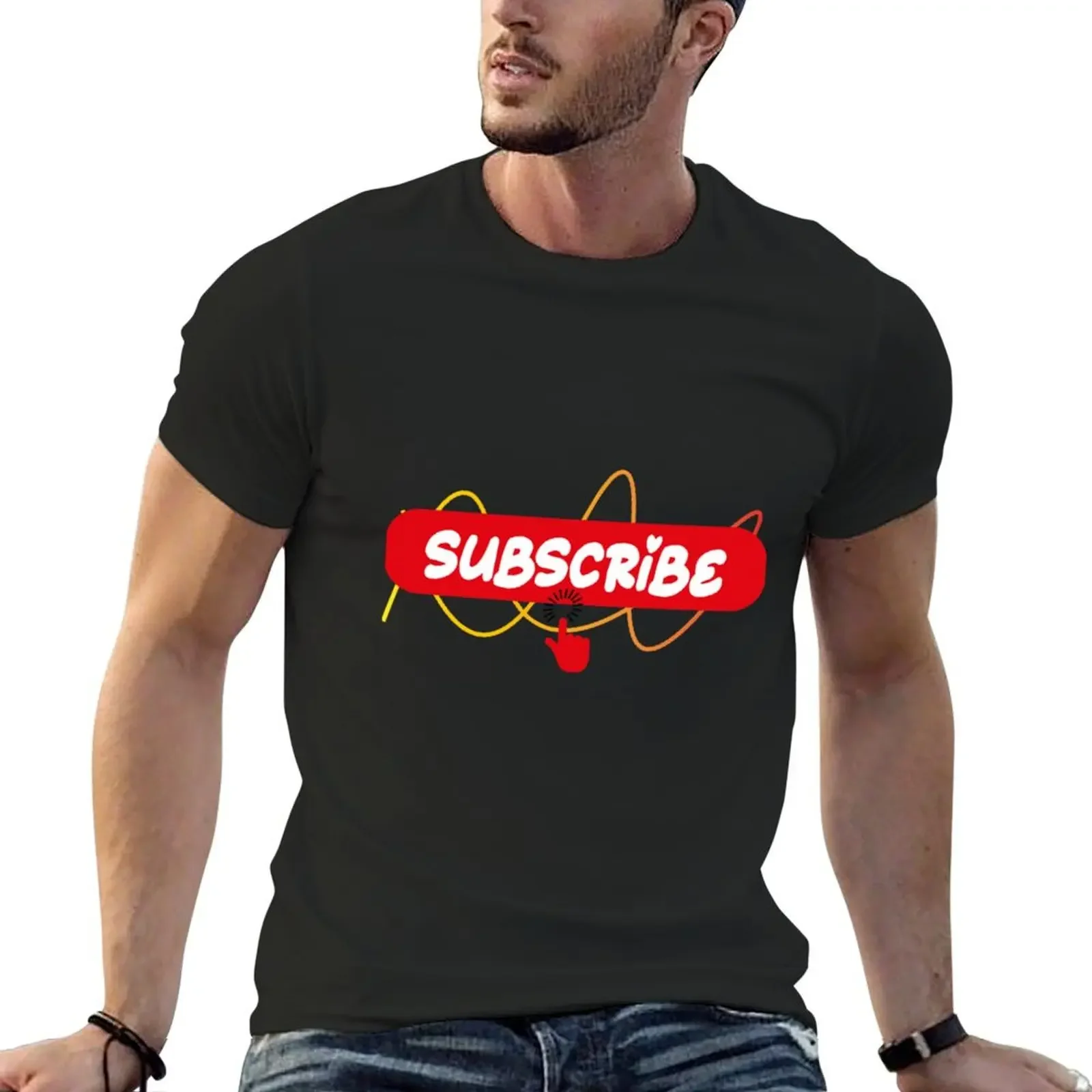 SUBSCRIBE T-Shirt Blouse rapper graphic tees clothing for men