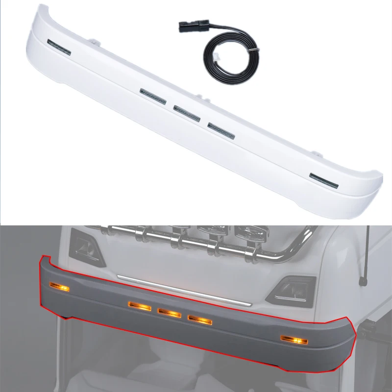 

LED 1 Set Simulation Plastic White Sun Visor for 1/14 Tamiya RC Truck Car Scania 770S 6X4 56368 8X4 56371 Diy Parts Toys