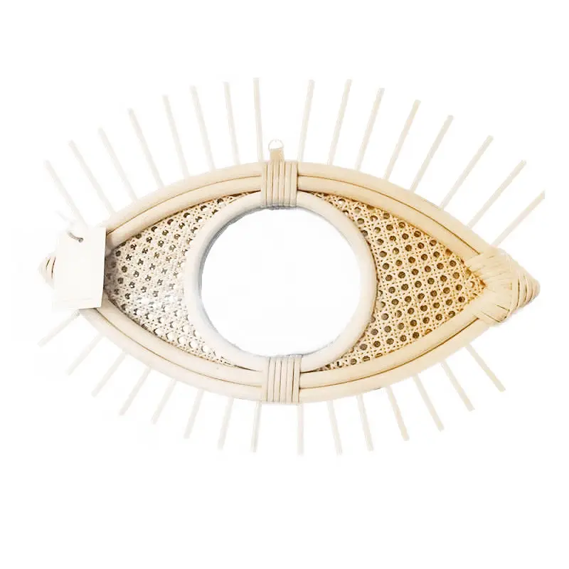 vanity mirror, vanity mirror, lace decorative mirror, bathroom, living room, entrance rattan, mirror wall decoration