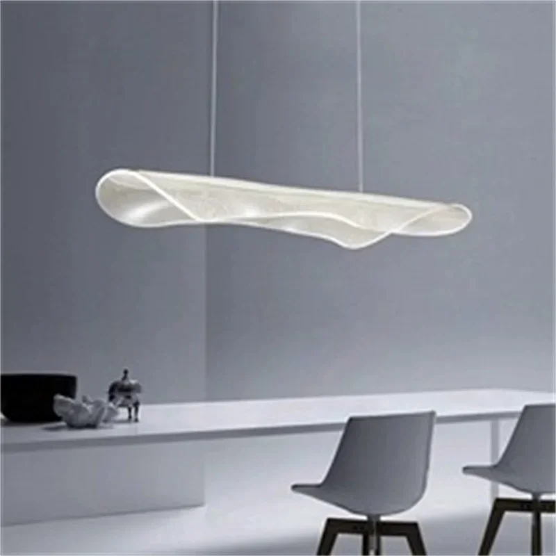 Minimalist Restaurant Chandelier Nordic Modern Simple Designer Bar One Word Front Desk Study Office Strip Lamps