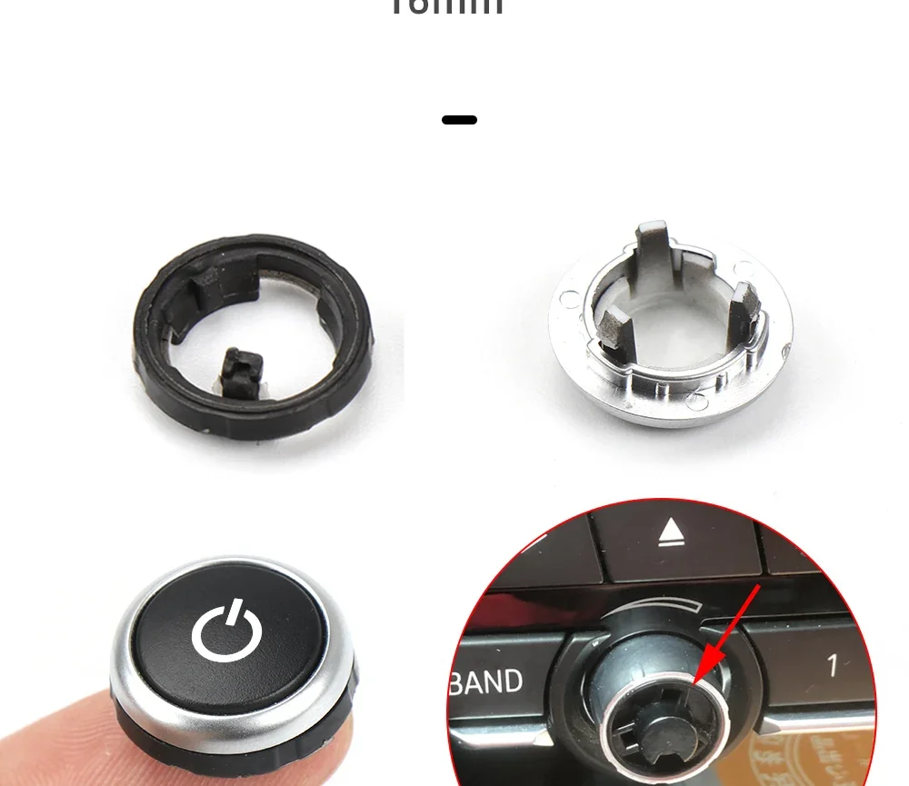 Für BMW F10 F02 F07 F15 F16 7 Serie 5 Serie 525 Funkschalter Lautstärkeregler CD-Maschinenschalterknopf 64119350272 2010-2017 – Detail 2
