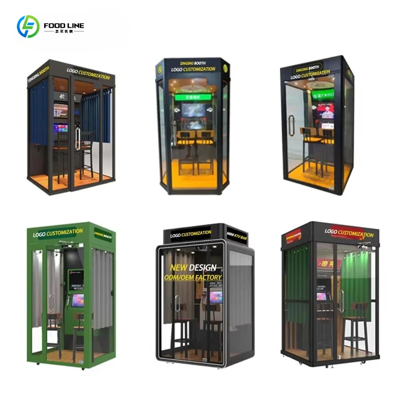 FL 2026 Mobile Booth Music Singing Video Digital Coin Operated Electronic Mini KTV Room Karaoke Jukebox Arcade Game Machine