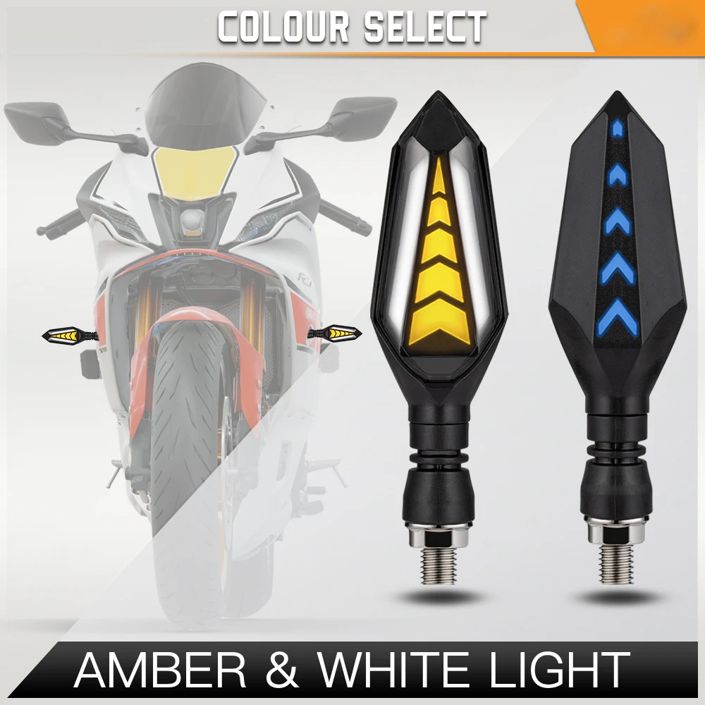 Motorcycle LED indicator light Modified accessories dual color flowing LED turn signal light For YAMAHA tmax 530 t max 500 Mt10