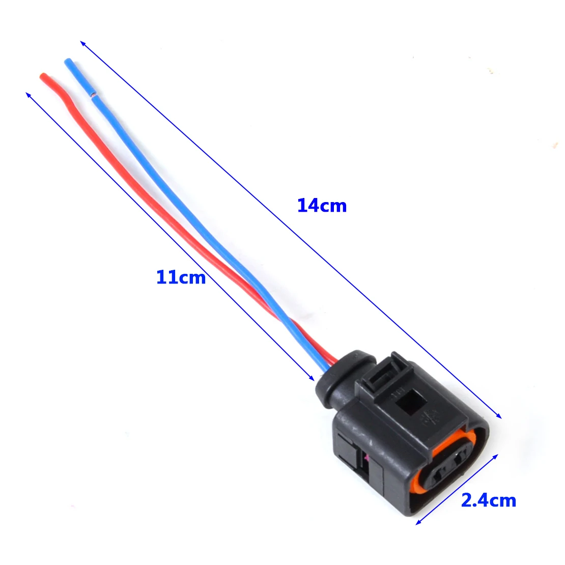 DWCX New Electrical Harness 2 Pin Connector Plug Wiring 1J0 973 802 1J0973702 for VW Audi 2004-2006 2007 2008 2009 1J0 973 702