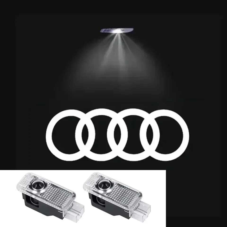 Quattro 2-delige autodeur welkomstlogo projectorlamp voor Audi Sline A4 B5 B6 B7 B8 B9 A1 A3 8V 8P 8L A6 C5 C6 C7 A5 A7 A8 Q3