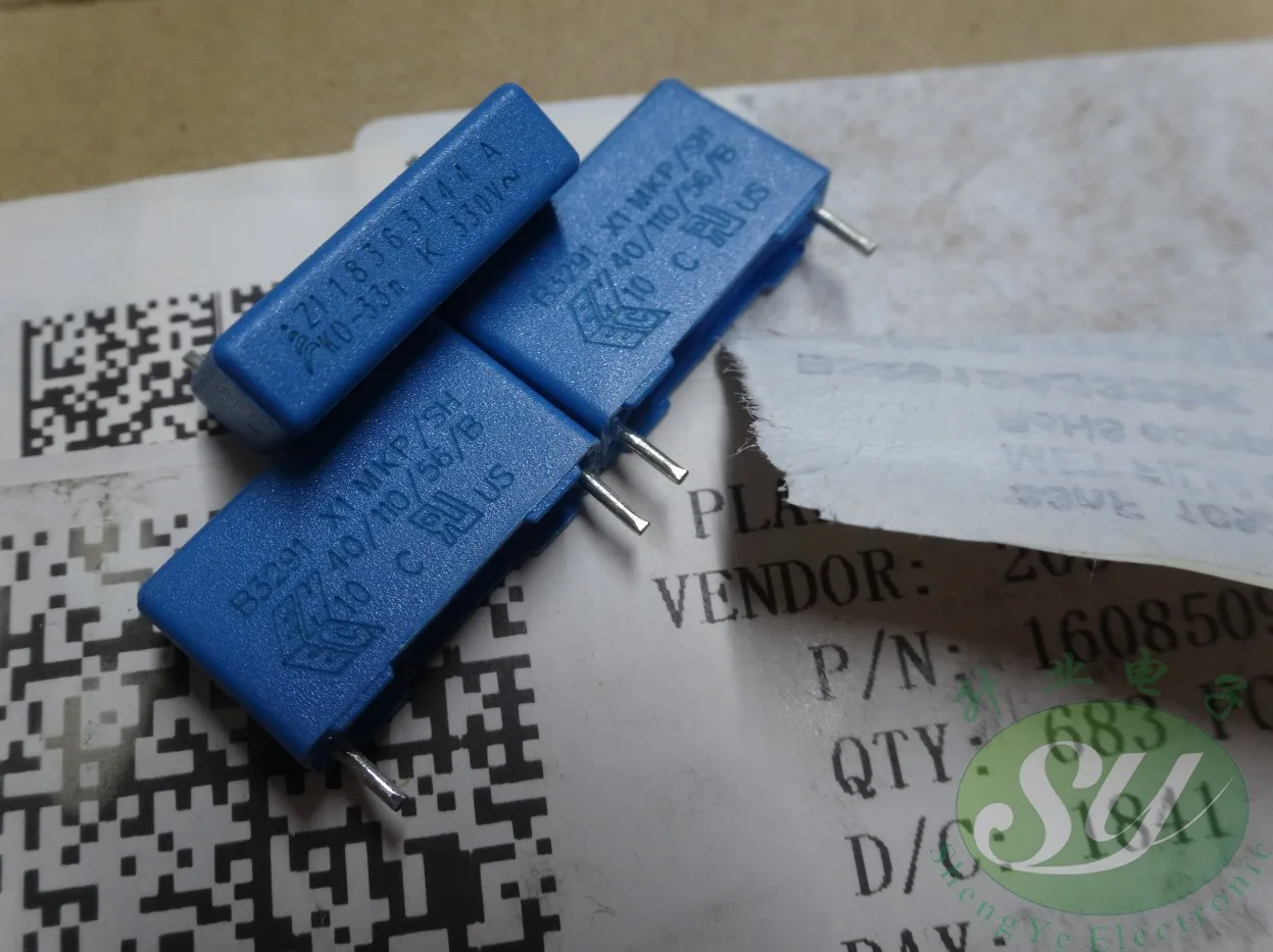 

10PCS EPCOS 0.033uf/330vAC 33nf 333 X1 New 15m film capacitor B32912A3333K