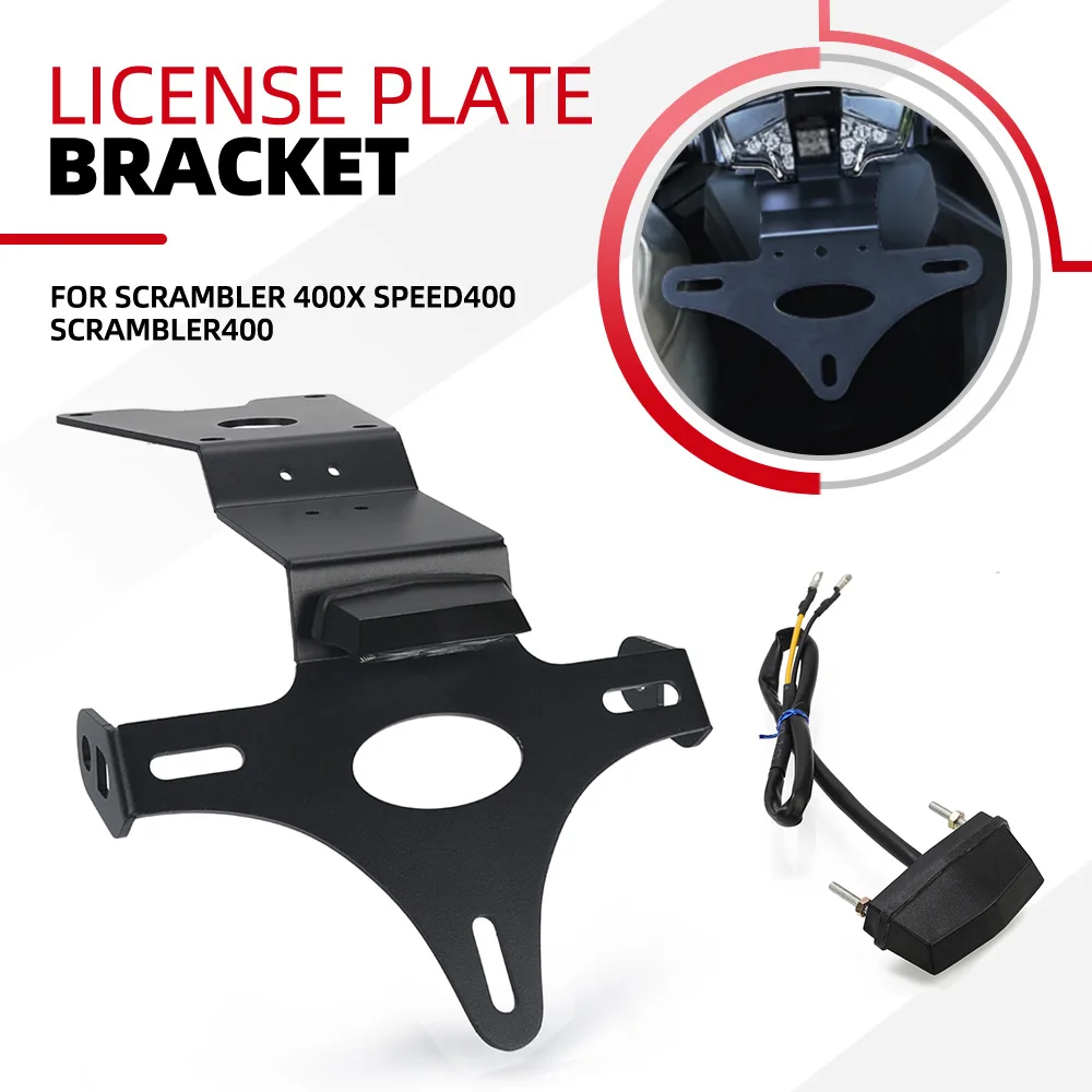 2024 2025 2026 FOR Scrambler 400X Motorcycle Tail Tidy Fender Eliminator Registration License Plate Holder Speed400 Scrambler400