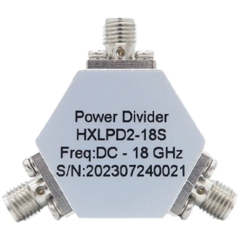 DC-18GHz One point two broadband resistive power divider Microstrip power divider SMA female DC-18000MHz