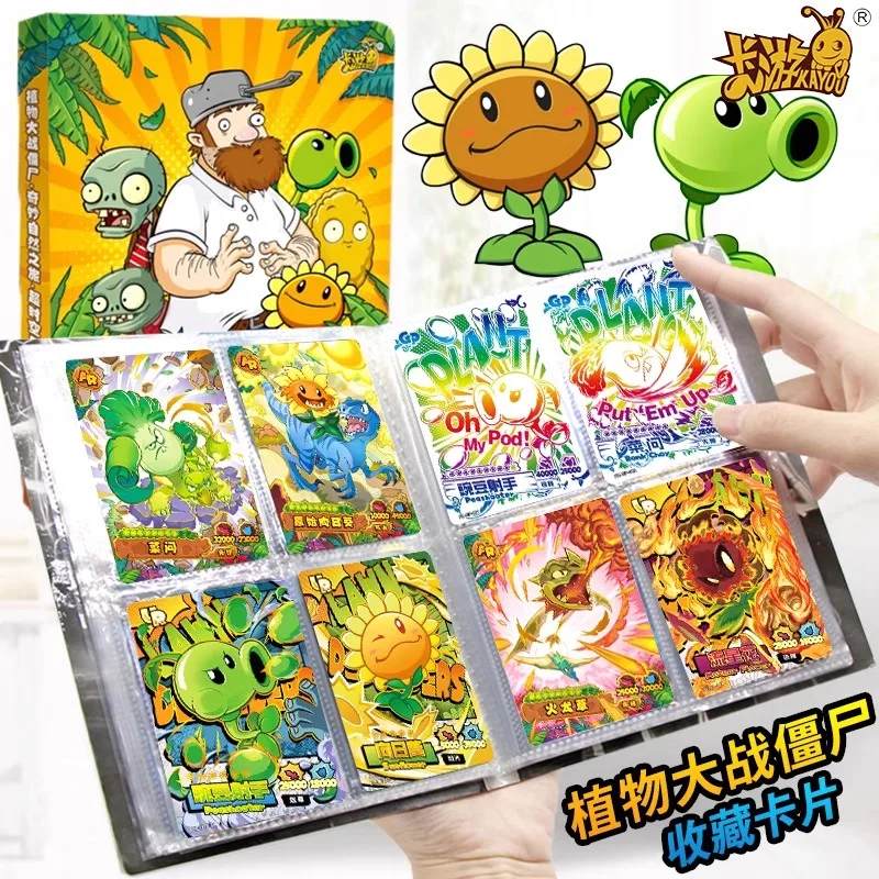 KAYOU Plants vs. Zombies Card Original Box Game Collection AR FR LR Sunflower Wall-nut Peashooter Rare Heroes Cards Toys Gifts