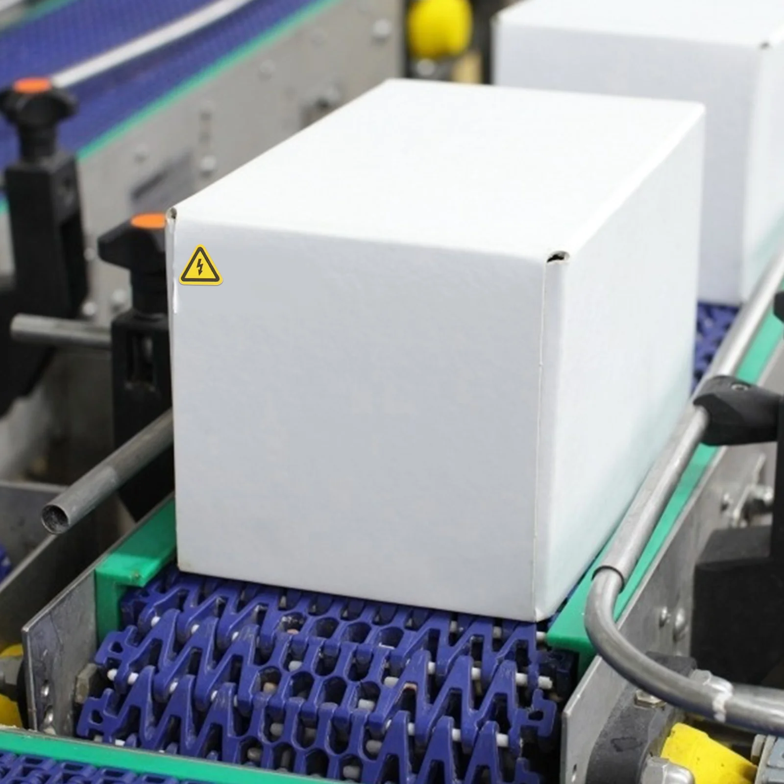 Adesivo de sinal de perigo elétrico, 3 folhas, decalque de aviso triangular amarelo brilhante para proteção de equipamentos elétricos