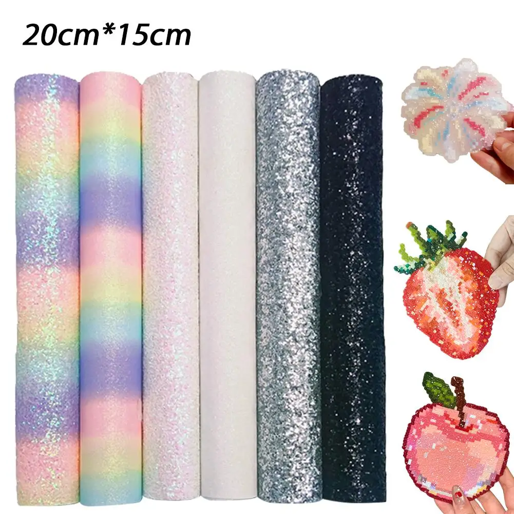 2026new Bead Art Kit: Rainbow Glitter Fabric, Iron-On Beads, Baking Paper and Iron-On Fabric A Stylish Craft Kit Handcrafted Toy
