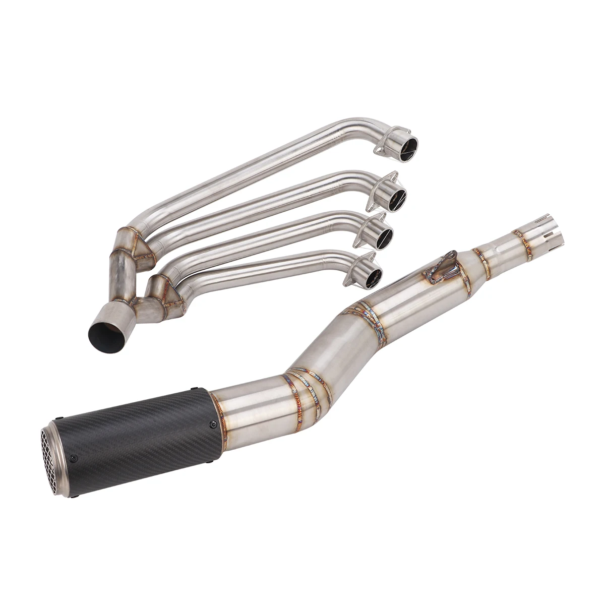 Exhaust Link Header Pipe Full Systems For Honda CBR650 CBR650R CB650F 2019-2026 Escape Exhaust Systems Modify 76mm Muffler Pipe - view 5