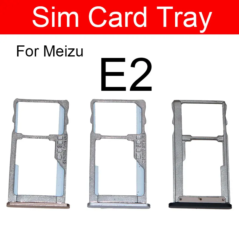 Sim Card Tray Holder For Meizu Meilan Blue Charm E2 M3x   Reader Sim Card Slot Replacement Repair Parts Accessories