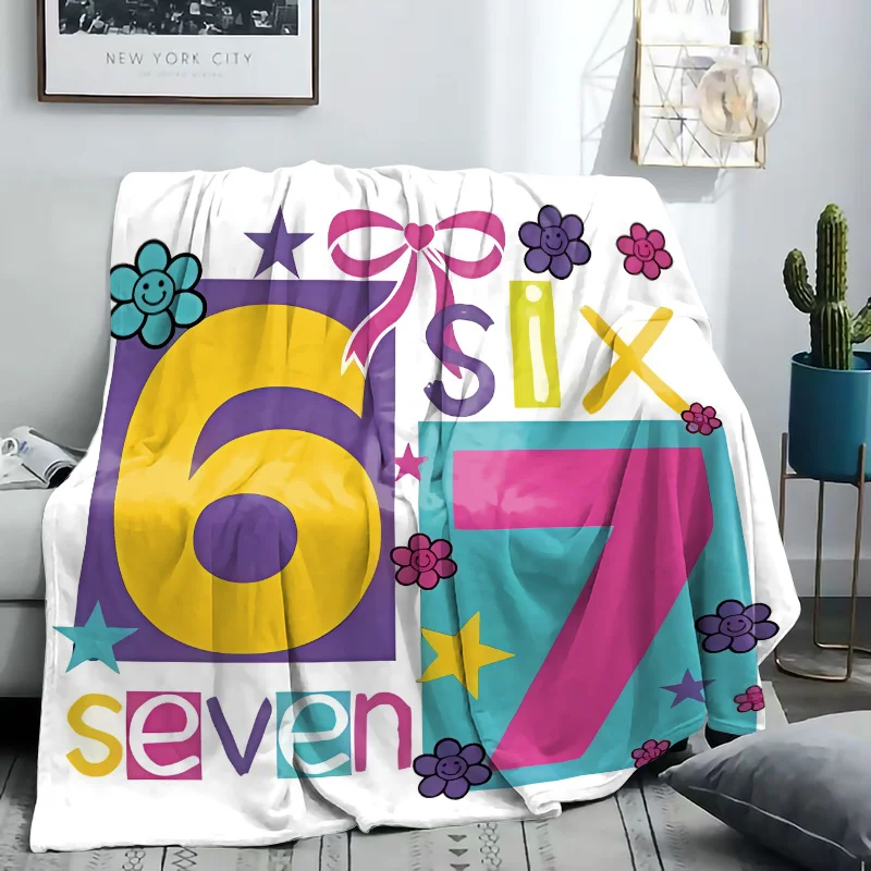 Number 67 Printed Blanket - A comfortable bed cover suitable for all seasons, ideal as a Christmas/Birthday gift