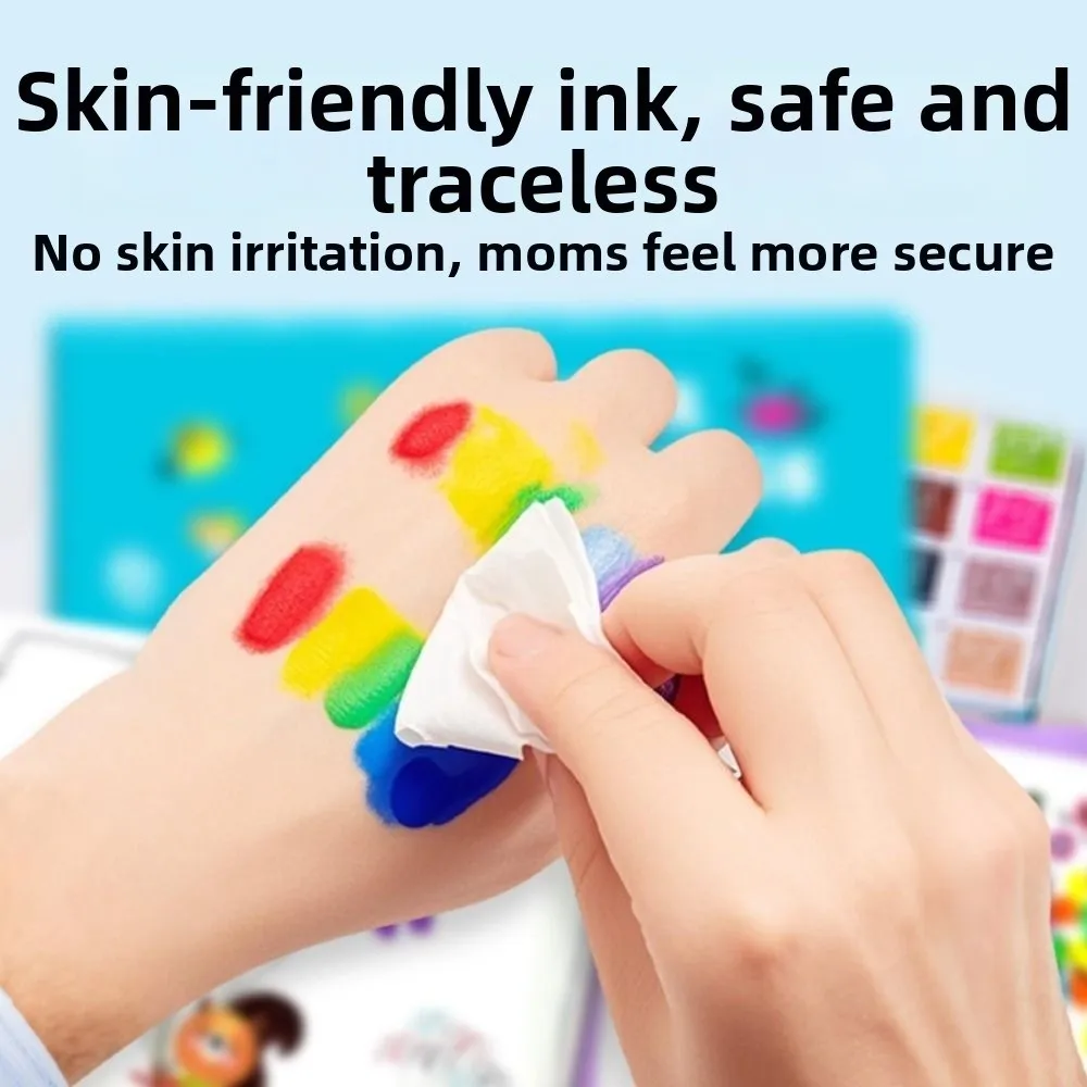 Creative Drawing Coloring Books Handmade Cartoon Animal Finger Painting Set Thick DIY Graffiti Drawing Toys Children Gift