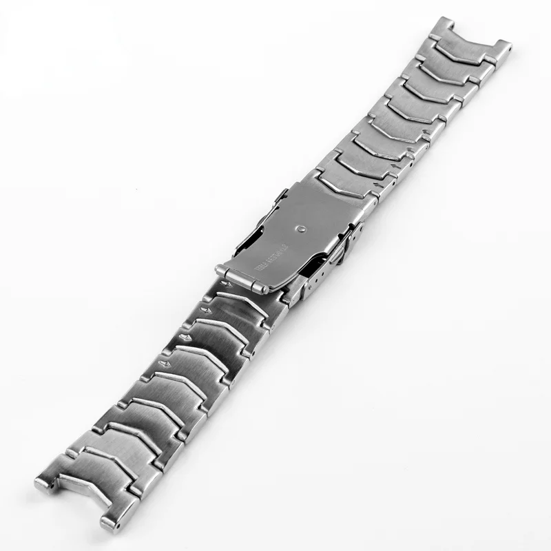 Solid Stainless Steel Watch Strap for Casio EF-524D-7A Solid Stainless Steel Watch Band Concave-Convex 5051 Steel Belt Men\'s