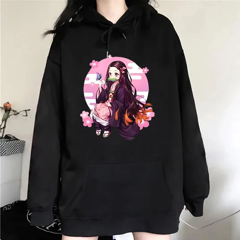 New Anime Kamado Nezuko Hoodies Women Men Funny Harajuku Sweatshirts Unisex Tops