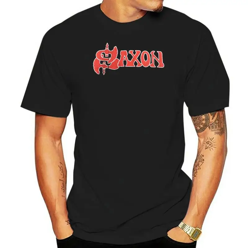 Saxon Offical T-Shirt Live to Rock   Classic Logo Backprint British Heavy Metal