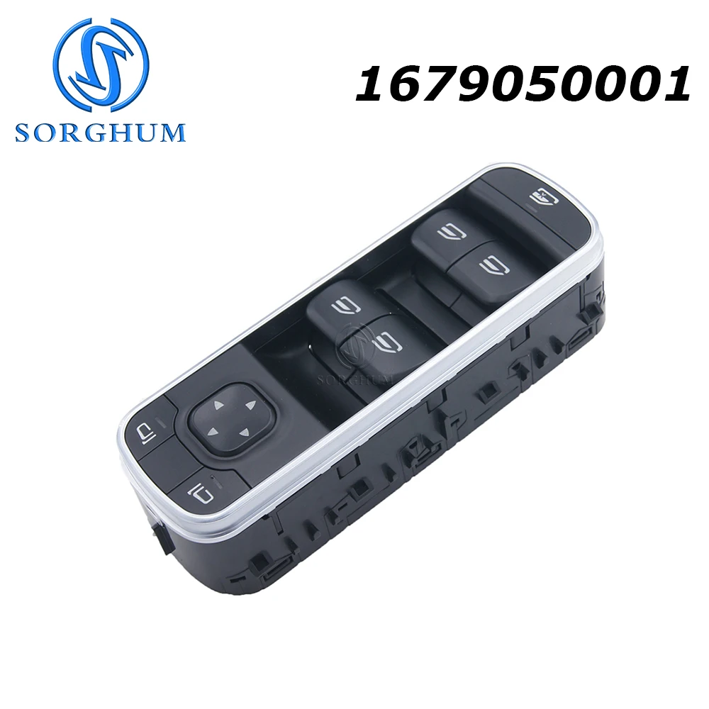 

SORGHUM 1679050001 For Mercedes-Benz A220 2019 2020 Driver Side Window Lifter Switch Without Fold Button A1679050001