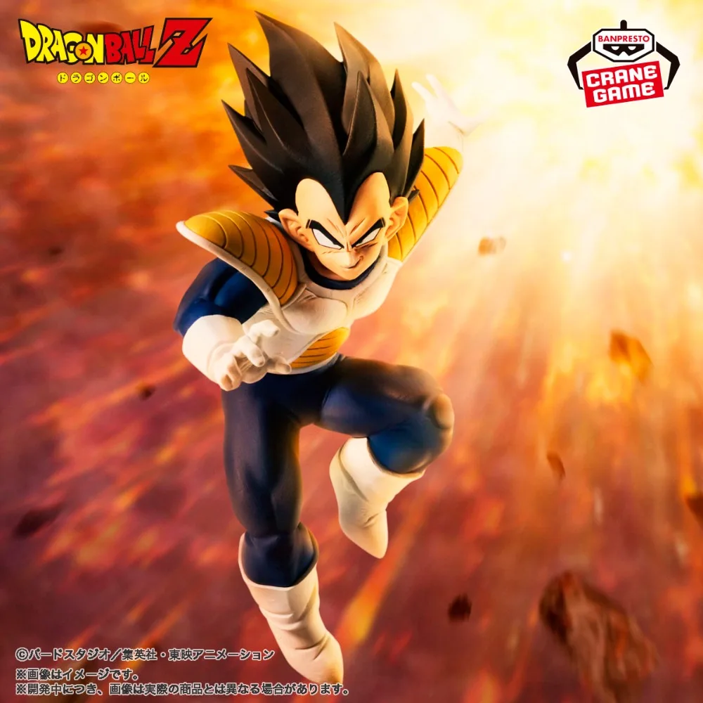 In Stock Bandai Original Genuine Banpresto Match Makers Dragon Ball Z Vegeta 10cm Model Collections Anime Toy Figures Xmas Gift