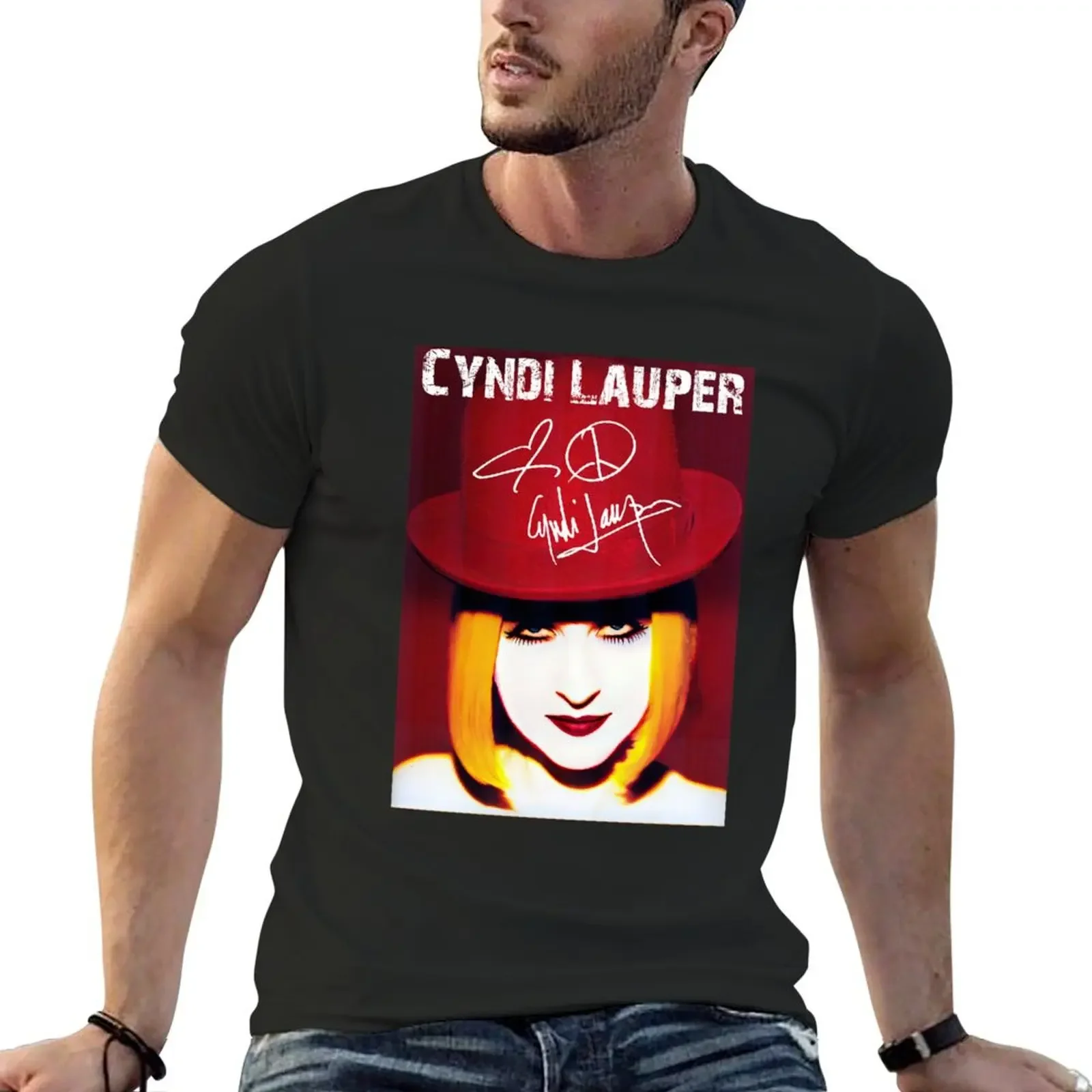 

Cyndi Lauper - Girls Just Wanna Have Fun Tour T-Shirt cute clothes plus size tops vintage tees plain black t shirts men