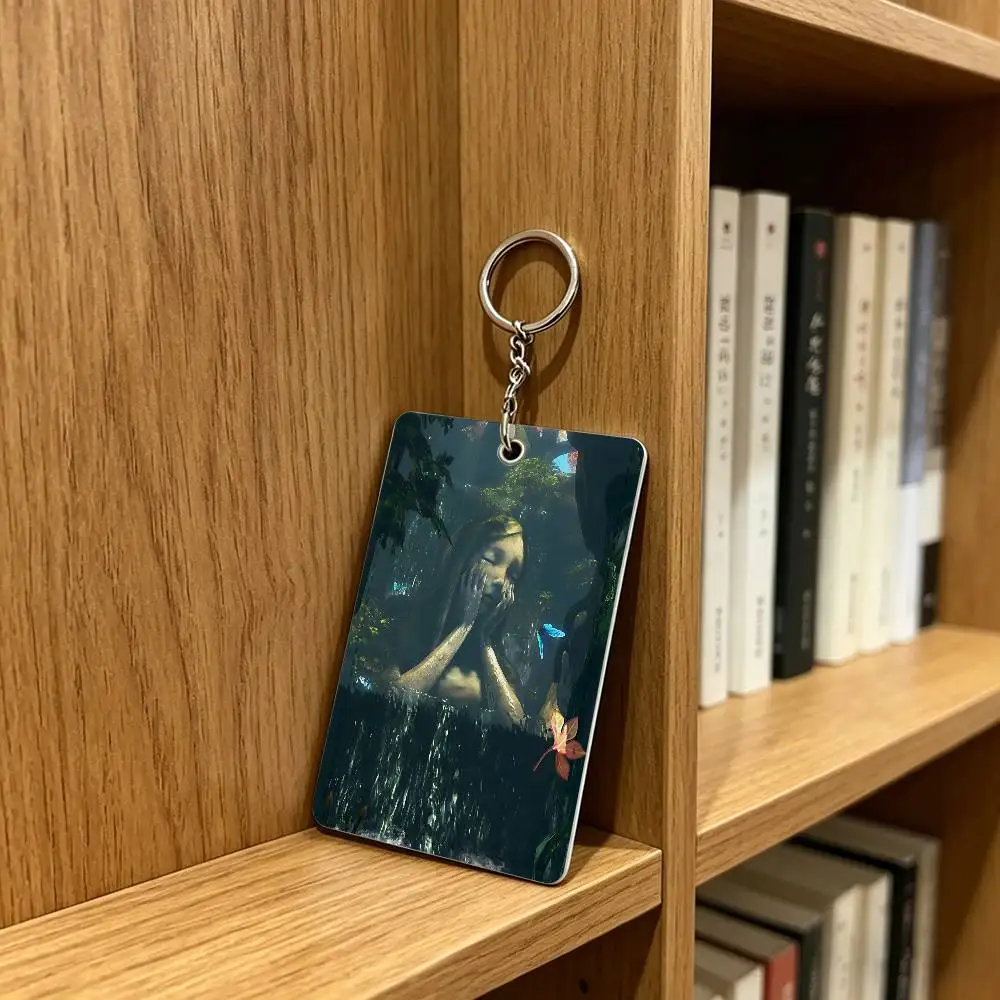 Cool Alice Madness R-Returns Card Holder Men And Womenn Universal Antirust Keychain Learther Access Drop Key Tag Ring