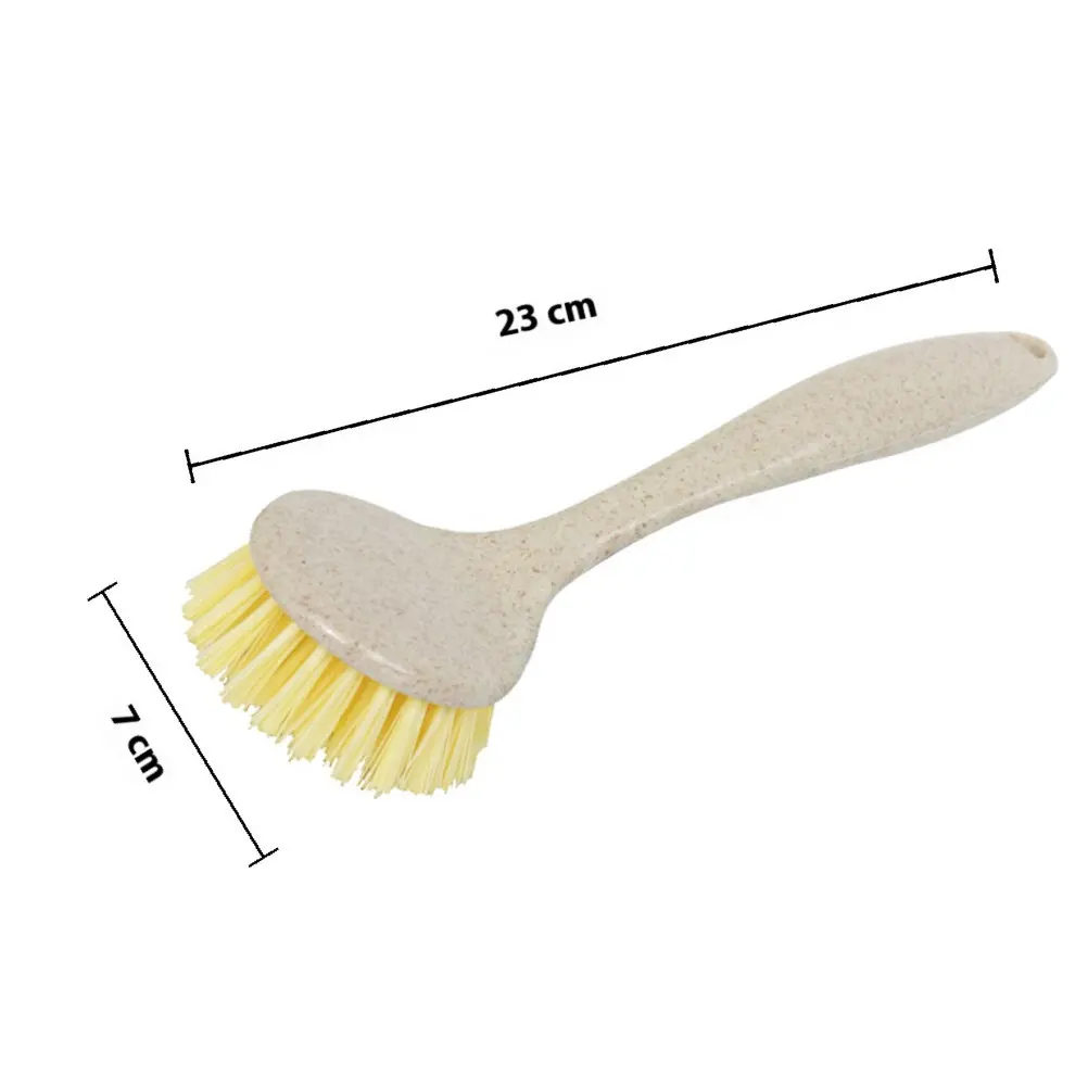 3Pcs Pot Cleaning Brush Premium PP Long Handle Hanging Hole Kitchen Scrub Brush Dish Sink Pan Multi-Surface Decontamination
