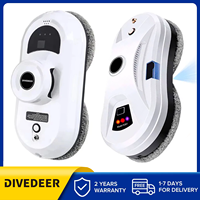 DIVEDEER Intelligent Electric Window Cleaner Robot with Remote Control  Vacuum Cleaner Function for Home Glass Cleaning