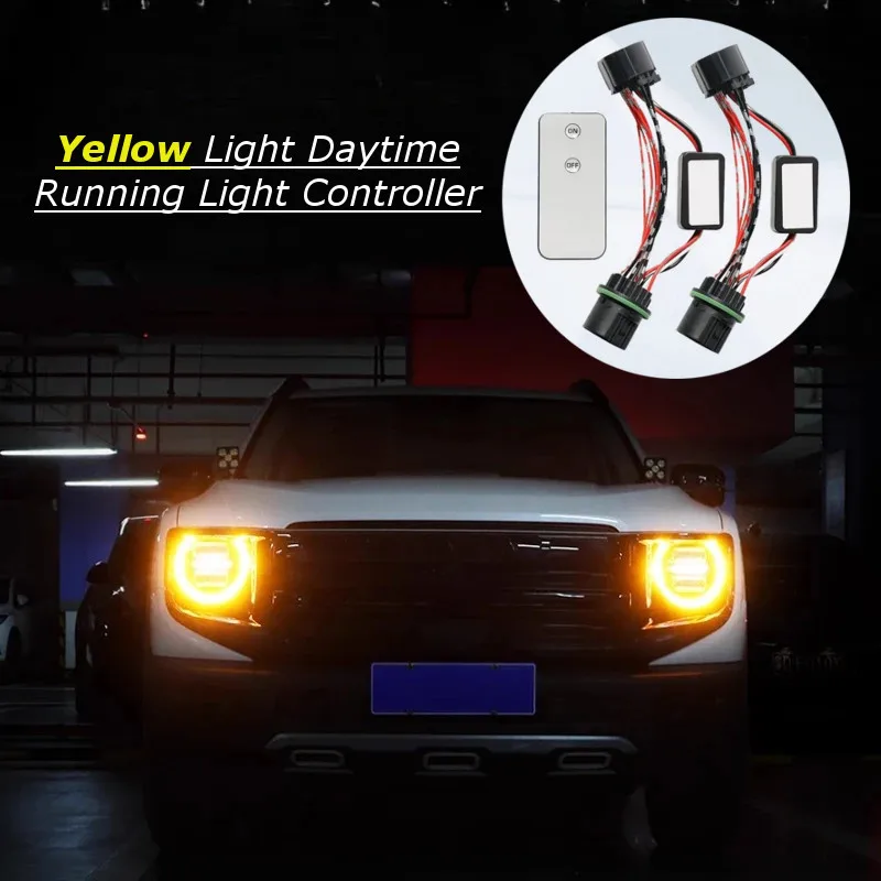 For Haval DARGO 2021-2025 H7 2026 Raptors Led Yellow Light Daytime Running Light Controller Upgrade Remote Control US Standard