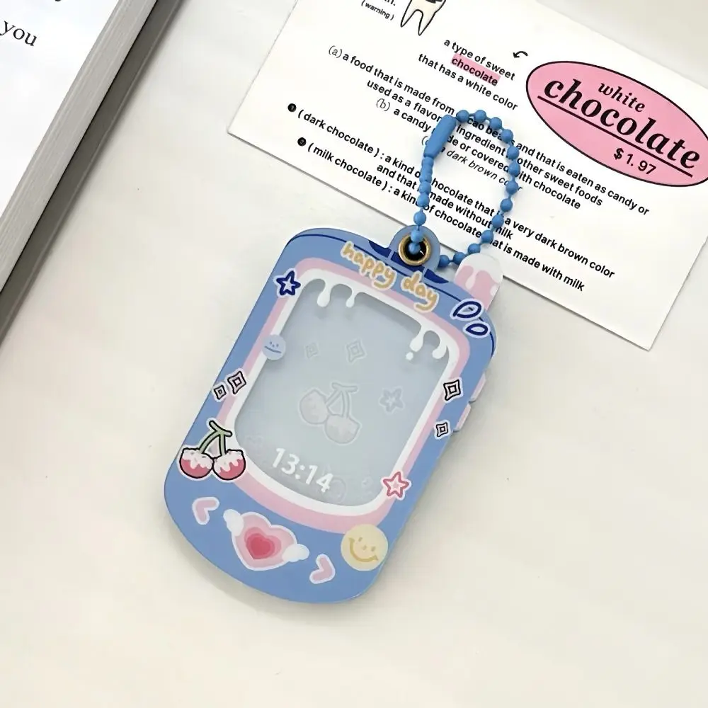 PVC Photocard Holder Dog Mini Phone Mobile Phone Photocard Frame Creative Decoration Access Card Protective Case