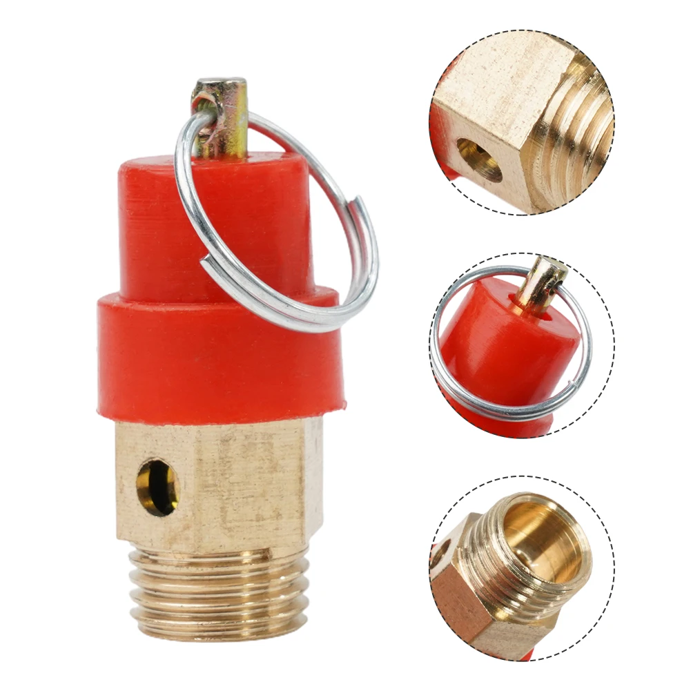 1PC Brass 1/4\" 1/8\" For BSP 8kg Air Compressor Pressure Safety Relief Valve 120PSI Pressure Relief Regulator For Pressure Pipe