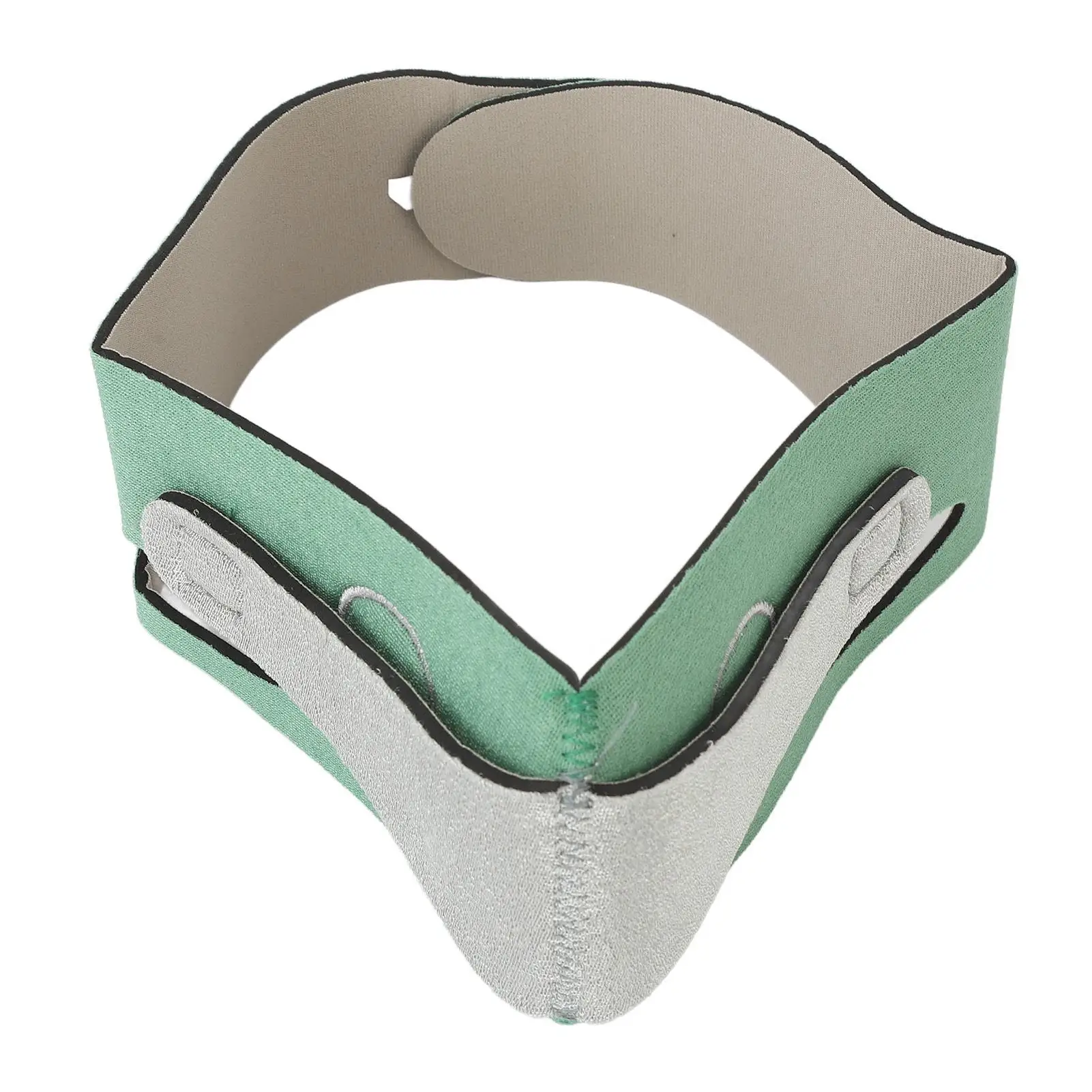 V-Line Double Chin Reducer  - Soft Graphene Tightening and Firming for jawline Lifting Strap - Breathable Green Design