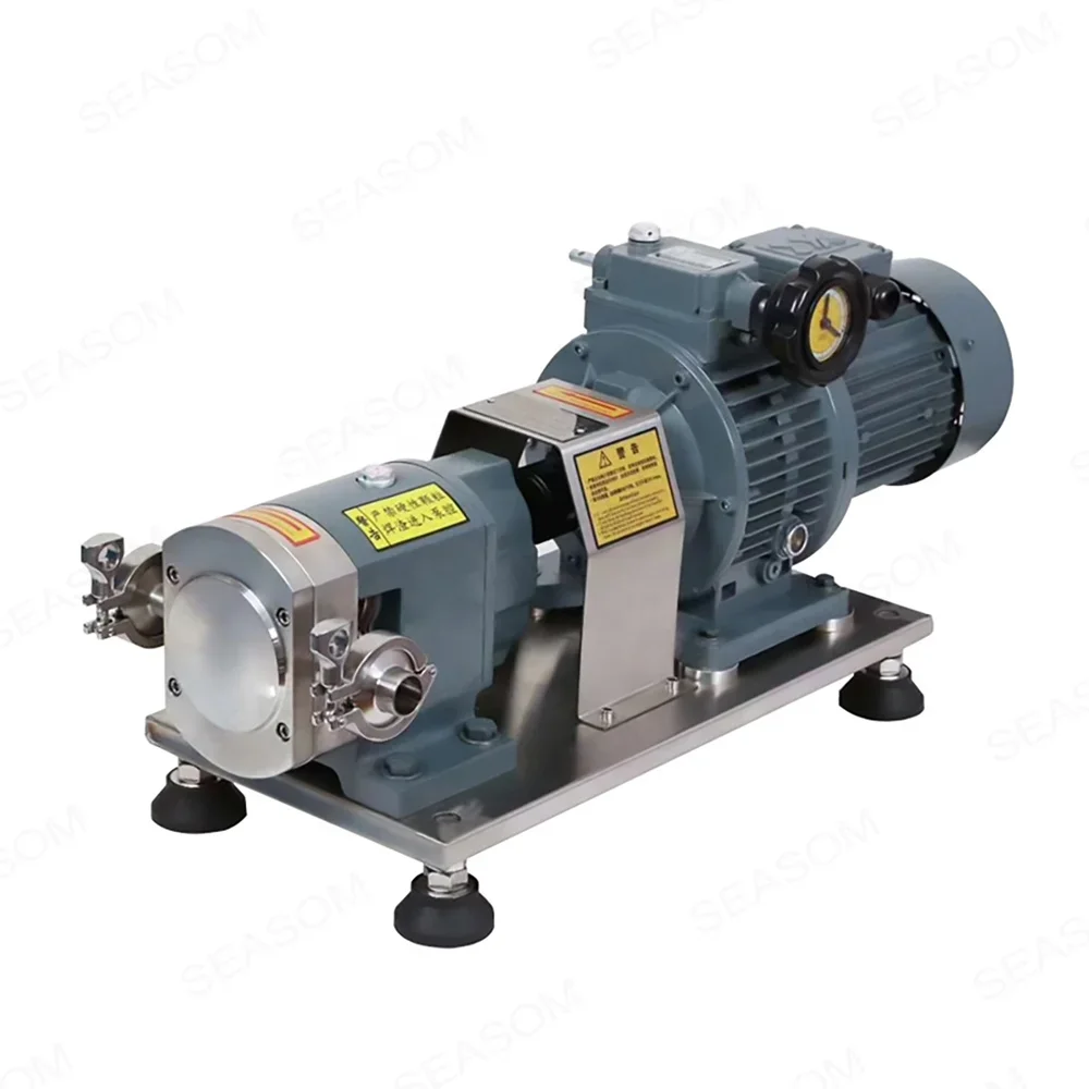 Food grade sanitary 304 316 inox stainless steel rotary lobe pump for filling machine