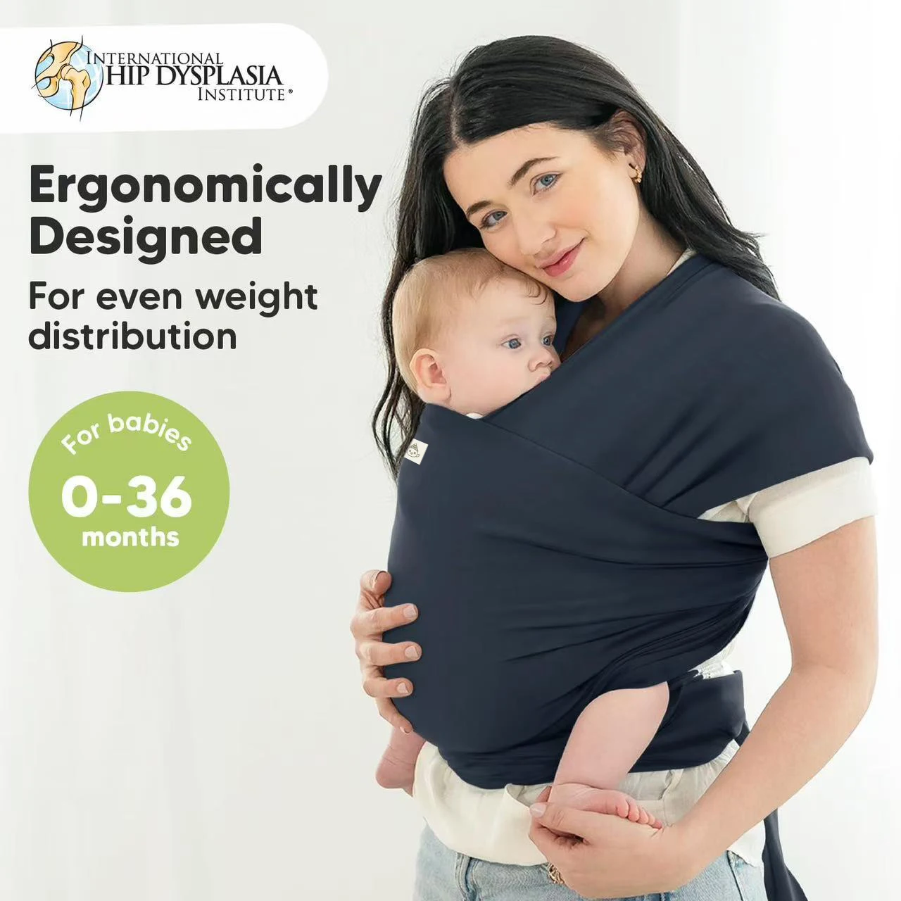 Baby carrier front-carrying multi-functional sleeping, breastfeeding, outing device to free hands knitted fabric