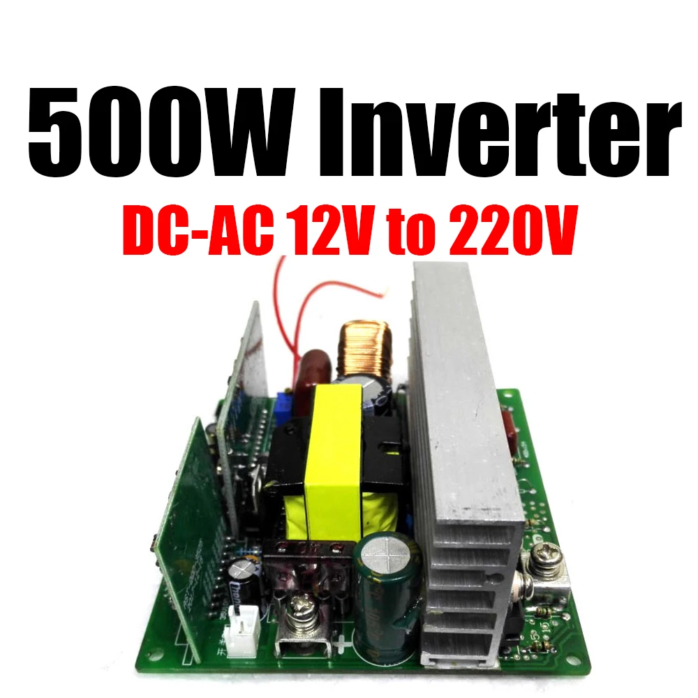 Placa de Circuito Inversor de Onda Senoidal Pura dc 12v a 220v ac 500w 50hz 60hz Módulo Conversor de Potência